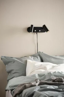 Vägglampor|Jotex LEE Vägglampa - Dubbel Svart
