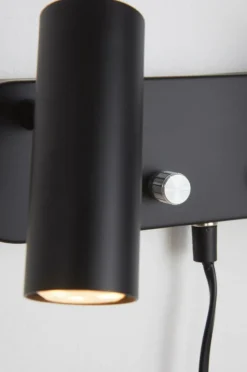 Vägglampor|Jotex LEE Vägglampa - Dubbel Svart