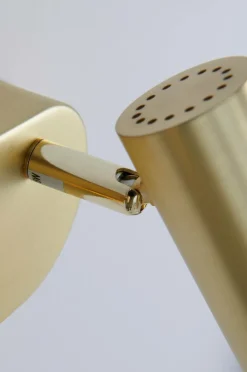 Vägglampor|Jotex LEE Vägglampa - Dubbel Borstad mässing
