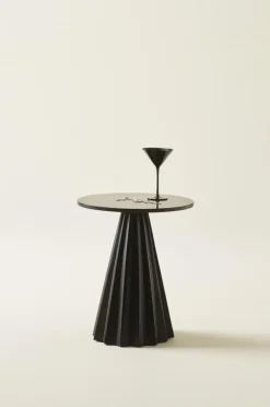Bord|Jotex LEIRA Sidobord ø 46 Cm Svart