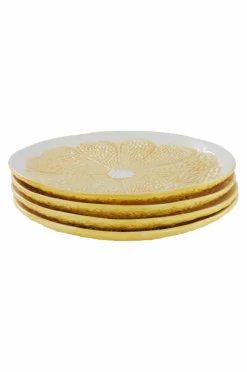 Tallrikar|Jotex LEMON Tallrik 4-pack ø 27 Cm Gul/vit