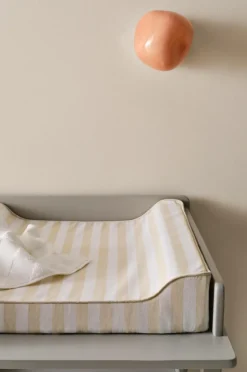 Barnsängkläder|Jotex LENI Skötbädd Beige/vit