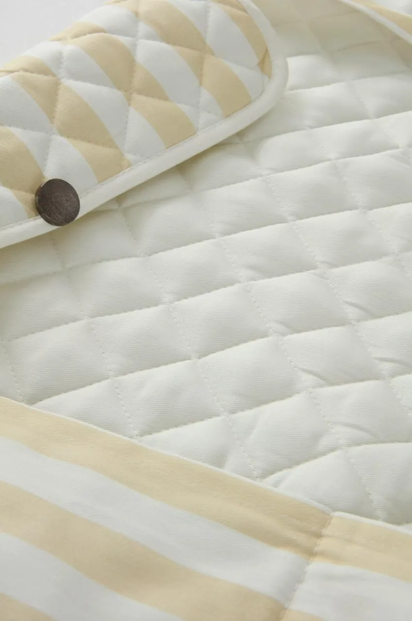 Barnsängkläder|Jotex LENI Skötbädd Portabel Beige/vit