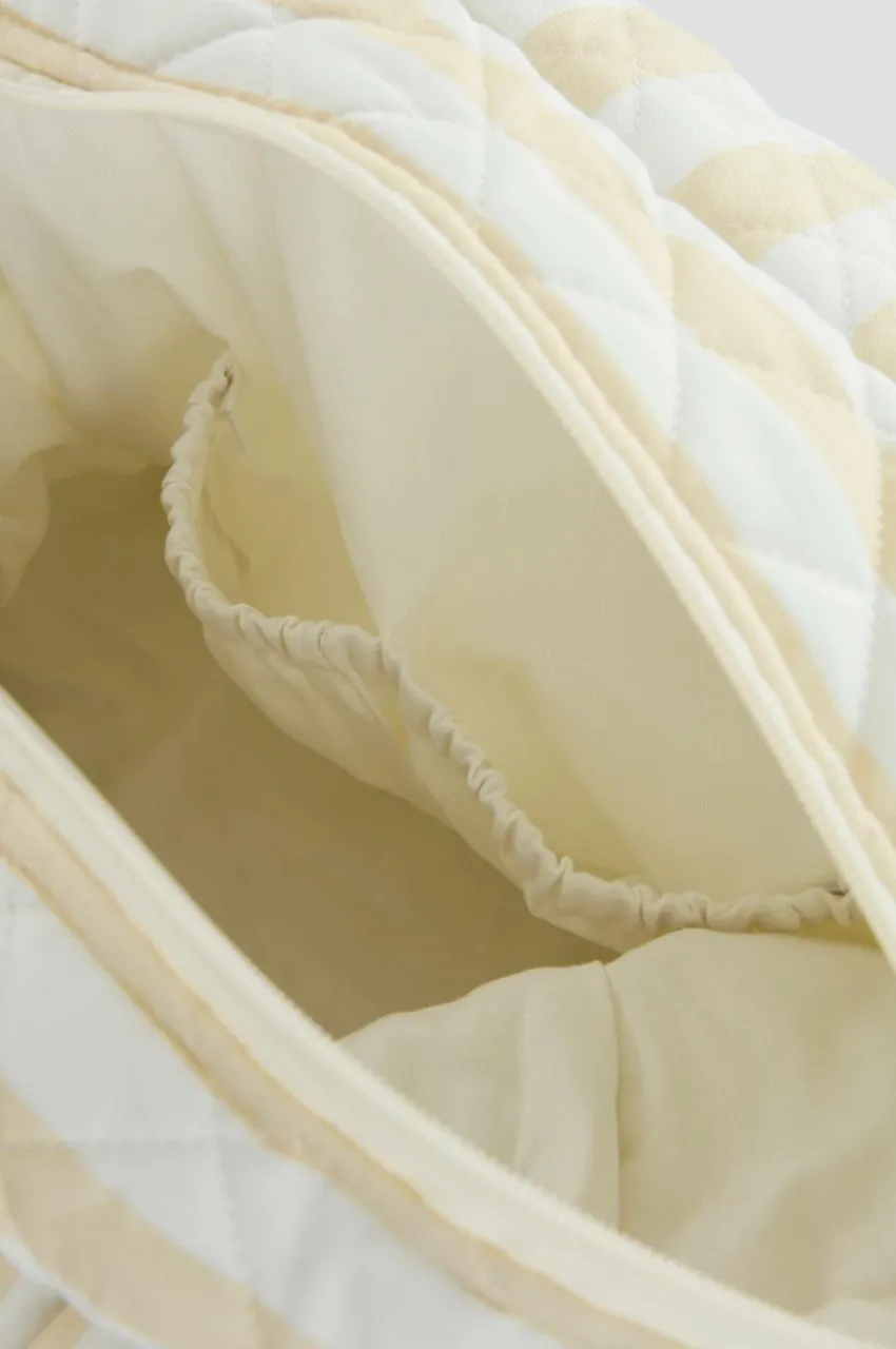 Barnsängkläder|Jotex LENI Skötväska Beige/vit