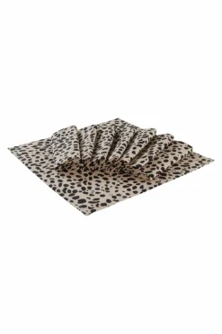 Servetter|Jotex LEO Servett 8-pack Beige/svart
