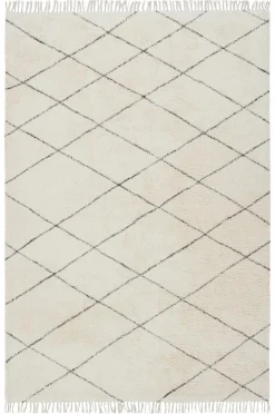 Bomulls- & Trasmattor|Jotex LESS Bomullsmatta Naturvit/svart