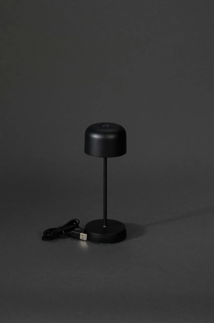 Utebelysning|Utebelysning|Jotex LILLE MINI Bordslampa Uppladdningsbar Utomhus Svart