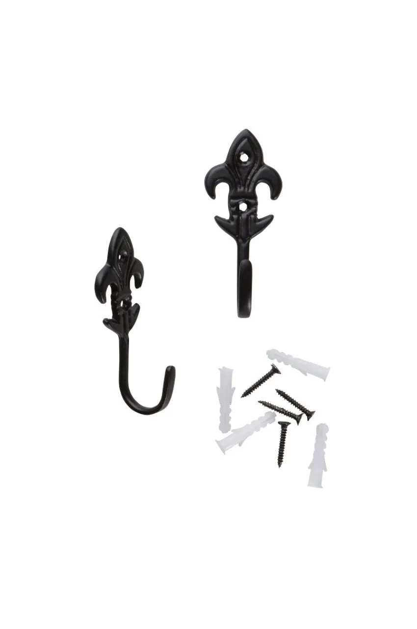 Gardintillbehör|Jotex LILY Omtagskrok 2-pack Svart