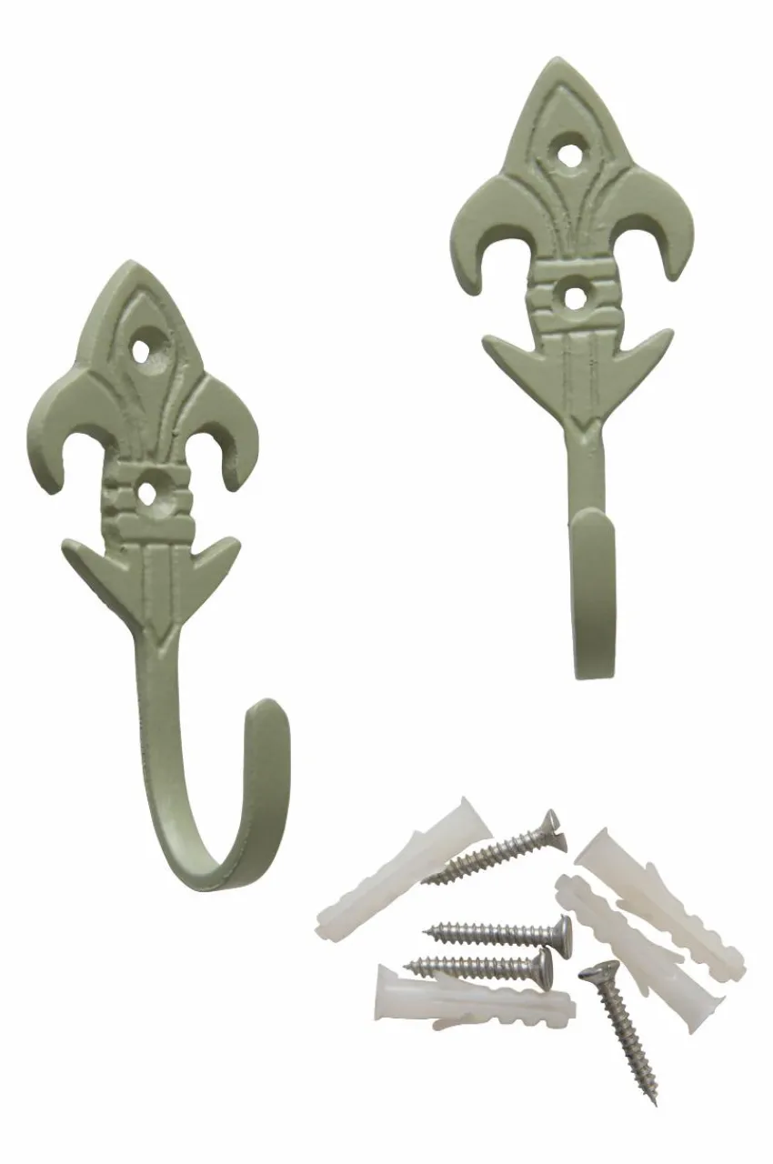 Gardintillbehör|Jotex LILY Omtagskrok 2-pack Ljusgrön