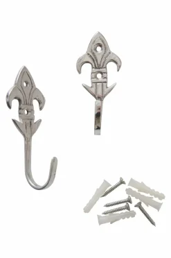 Gardintillbehör|Jotex LILY Omtagskrok 2-pack Silver