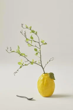 Vaser|Jotex LIMONE Vas - Höjd 19 Cm Gul/grön