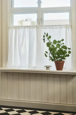 Gardinkappor|Linnegardiner|Jotex LINA Cafégardin Linnemix Naturvit