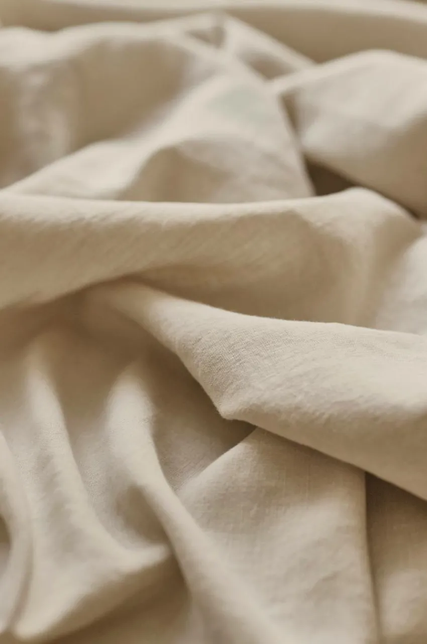 Linnegardiner|Jotex LINA Gardin Linnemix 1 Längd Extra Bred Linnebeige