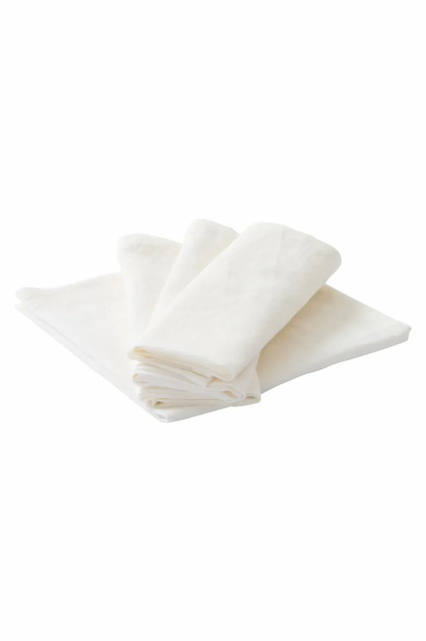 Servetter|Jotex LINA Servett Linnemix 4-pack Naturvit