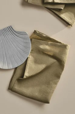 Servetter|Jotex LINA Servett Linnemix 4-pack Salviagrön