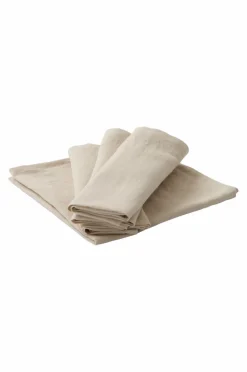 Servetter|Jotex LINA Servett Linnemix 4-pack Linnebeige