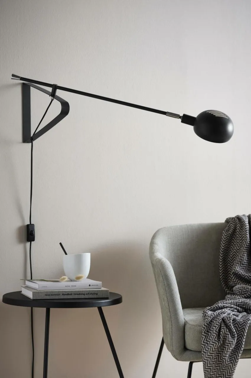 Vägglampor|Jotex LINCON Vägglampa Mattsvart