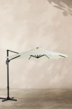 Parasoller & Pergola|Utemöbler|Jotex LIPSI Solparasoll ø 298 Cm Vit/svart