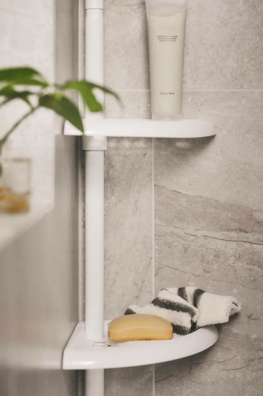 Badrumstillbehör|Jotex LIS Hörnhylla Vit