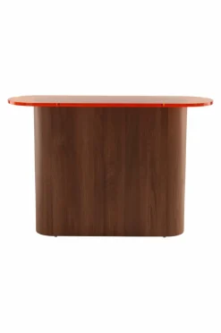 Bord|Jotex LIVI Sideboard 35x120 Cm Orange/valnöt
