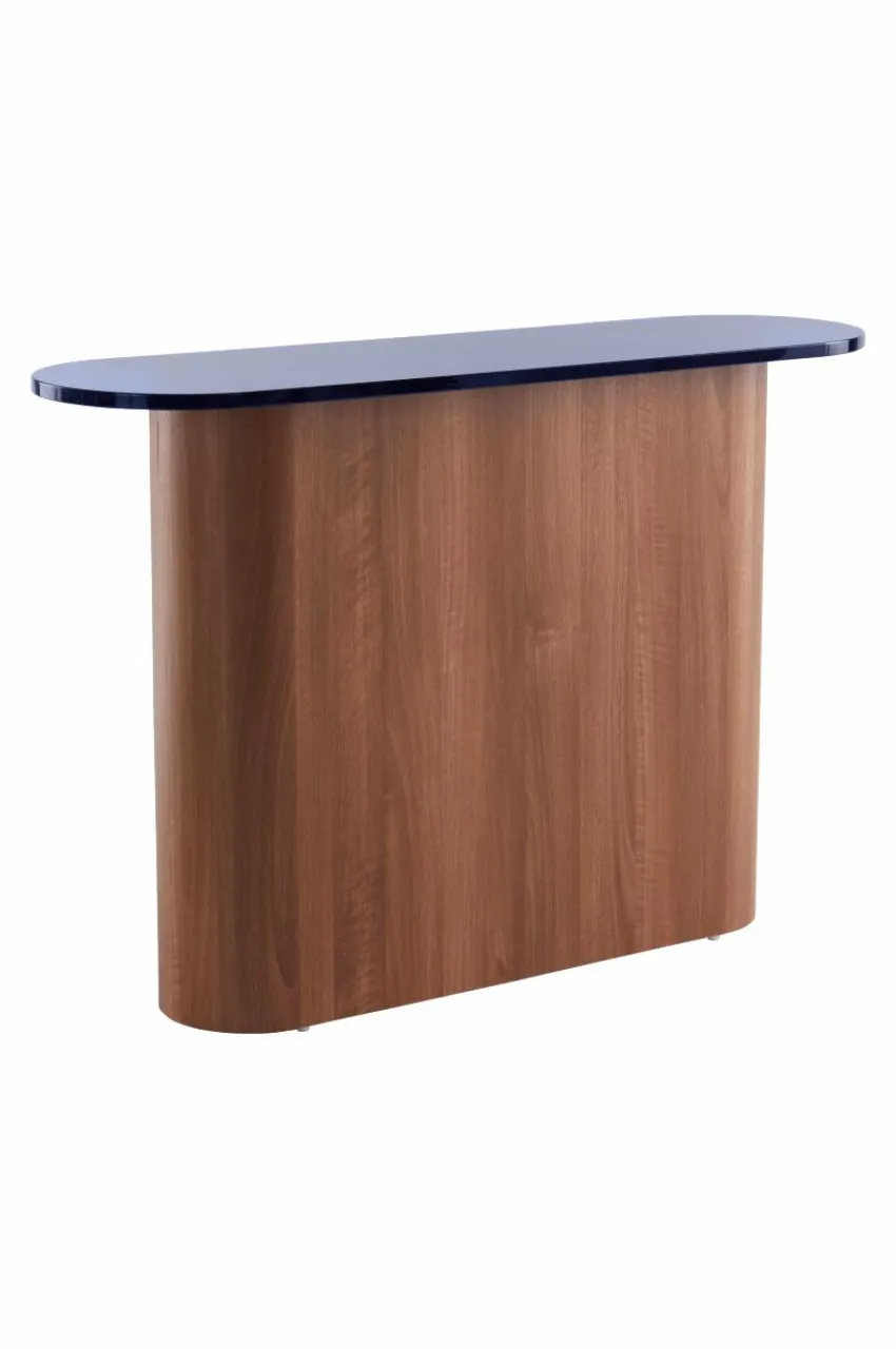 Bord|Jotex LIVI Sideboard 35x120 Cm Blå/valnöt