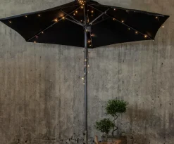 Utebelysning|Utebelysning|Jotex Ljusslinga Akku 2,7m Black
