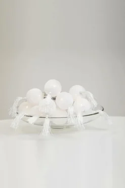 Julbelysning|Dekorativ Belysning|Jotex Ljusslinga Jolly Tassel Vit