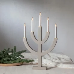 Julbelysning|Jotex Ljusstake Anno 59 Cm Grå