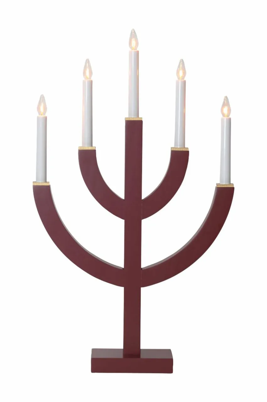 Julbelysning|Jotex Ljusstake Anno 59 Cm Röd