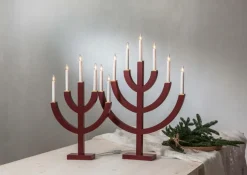 Julbelysning|Jotex Ljusstake Anno 59 Cm Röd