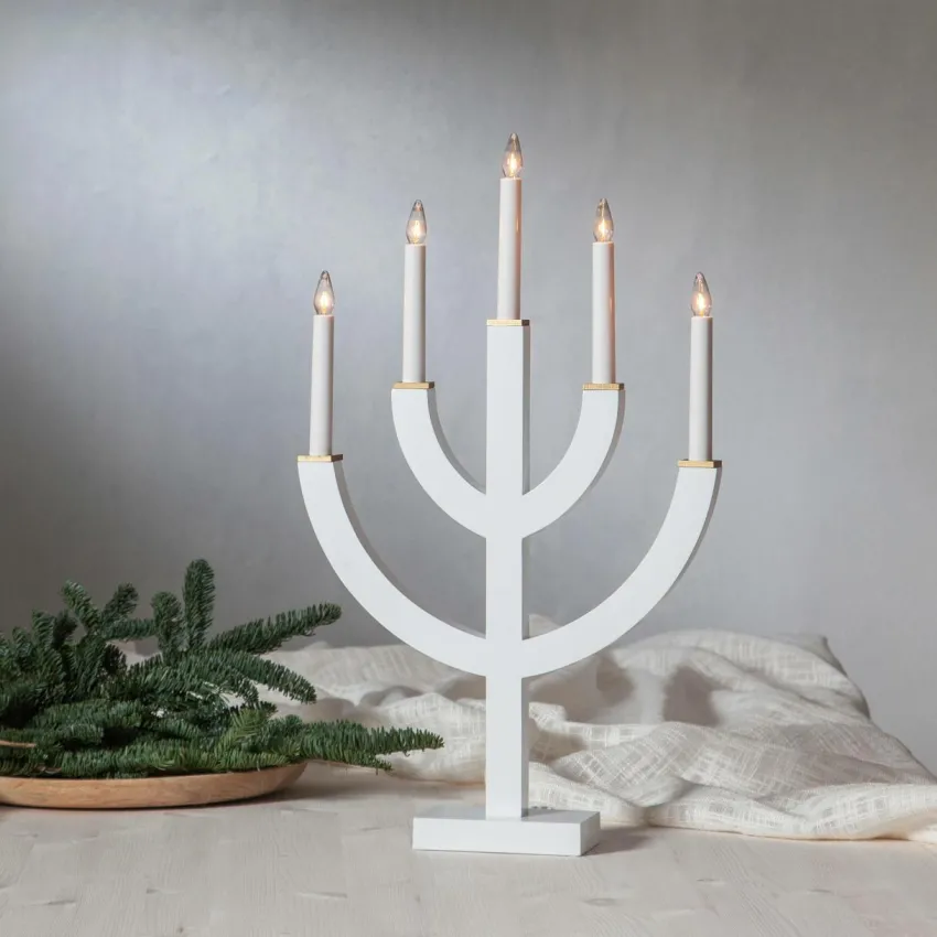 Julbelysning|Jotex Ljusstake Anno 59 Cm Vit