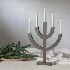 Julbelysning|Jotex Ljusstake Anno 59 Cm Brun