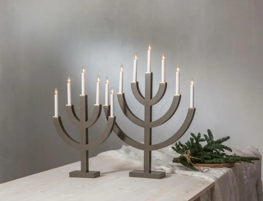 Julbelysning|Jotex Ljusstake Anno 59 Cm Brun
