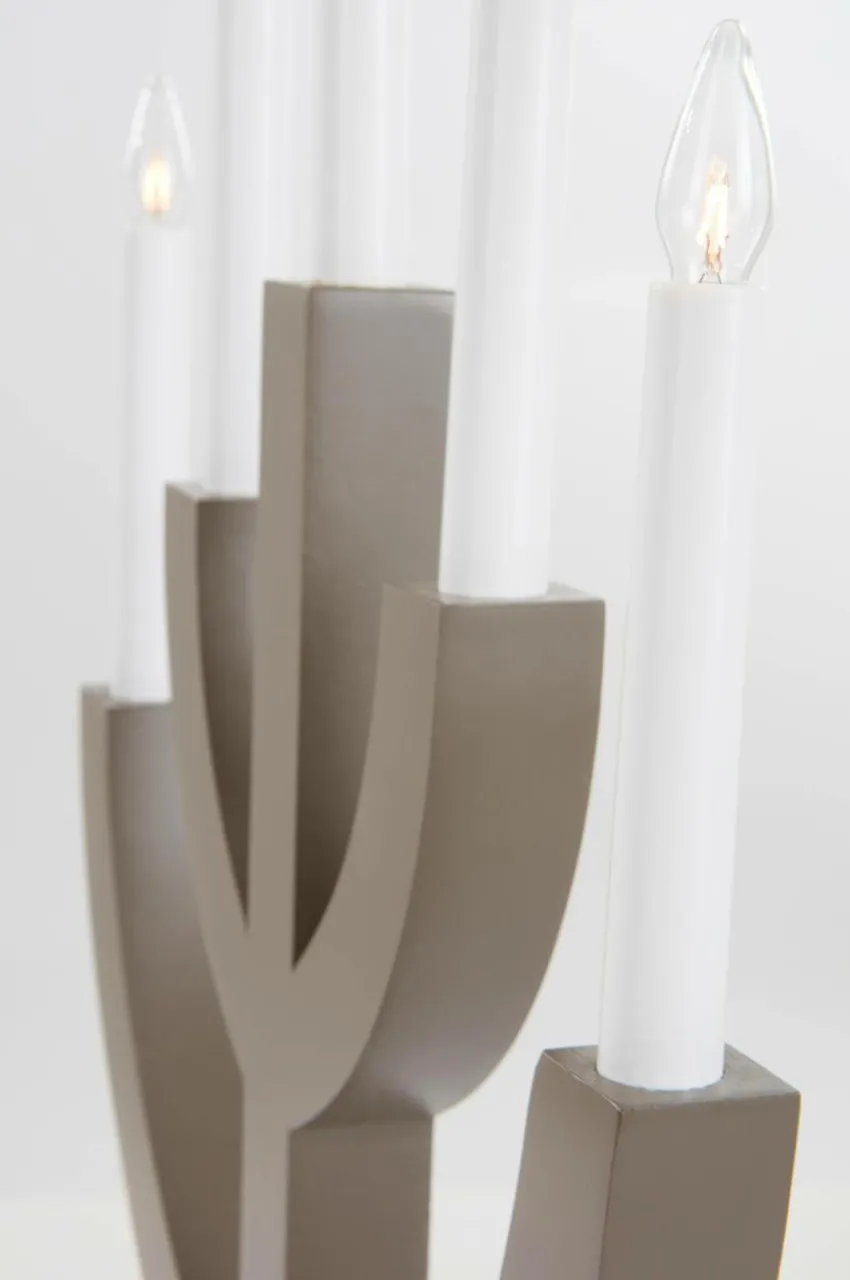 Julbelysning|Jotex Ljusstake Anno 59 Cm Brun