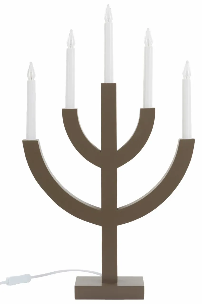 Julbelysning|Jotex Ljusstake Anno 59 Cm Brun