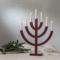 Julbelysning|Jotex Ljusstake Anno 71cm Röd