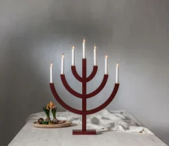 Julbelysning|Jotex Ljusstake Anno 71cm Röd