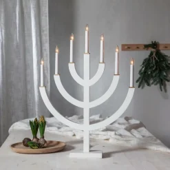 Julbelysning|Jotex Ljusstake Anno 71cm Vit