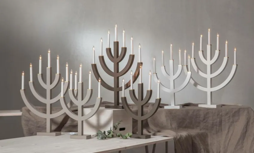 Julbelysning|Jotex Ljusstake Anno 71cm Brun
