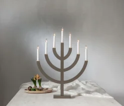 Julbelysning|Jotex Ljusstake Anno 71cm Brun