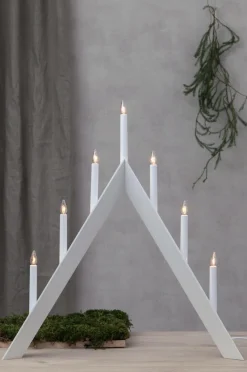 Julbelysning|Jotex Ljusstake Arrow Vit