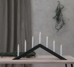 Julbelysning|Jotex Ljusstake Arrow Grå