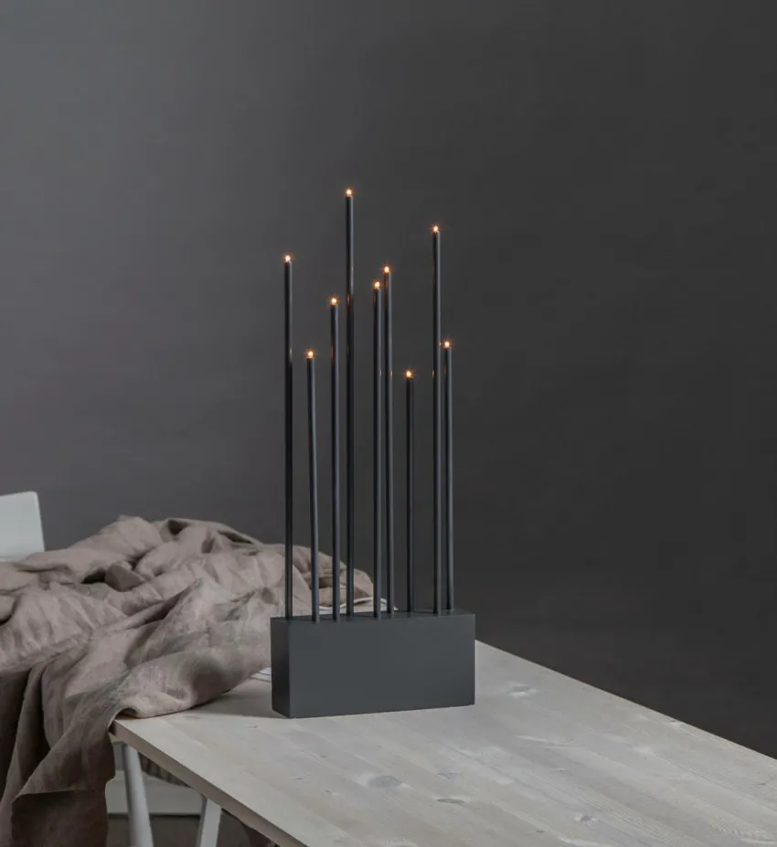 Julbelysning|Jotex Ljusstake Buzz Grey