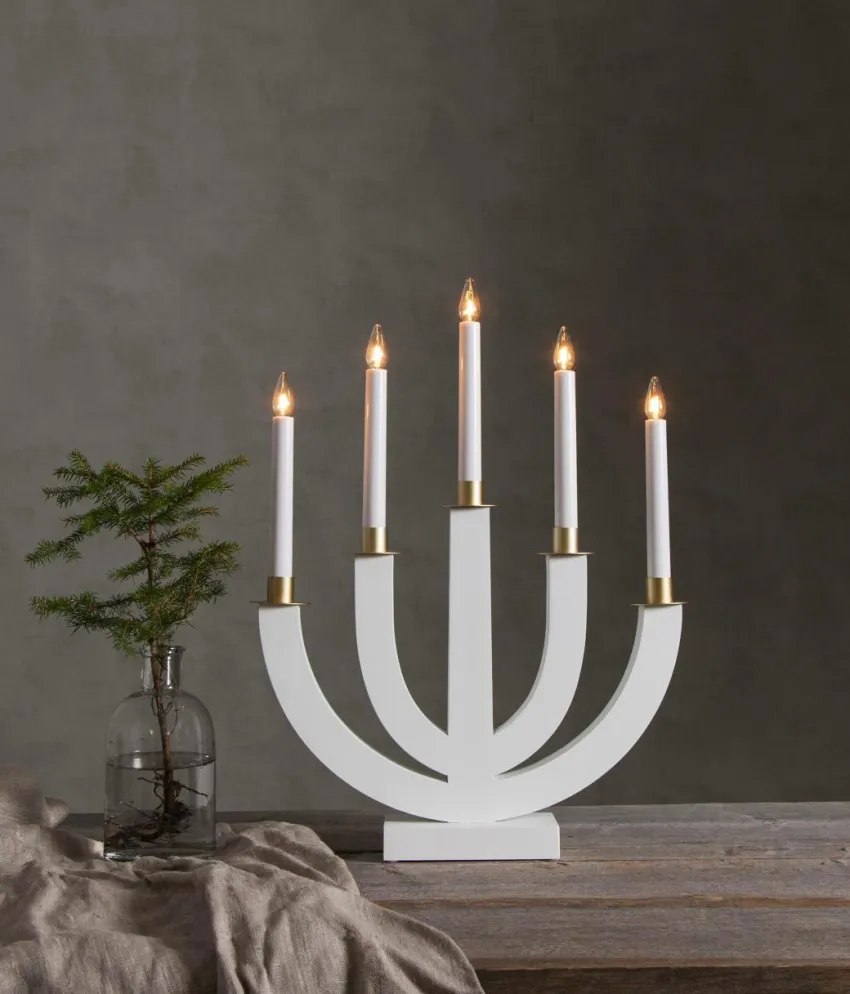 Julbelysning|Jotex Ljusstake Eli Vit