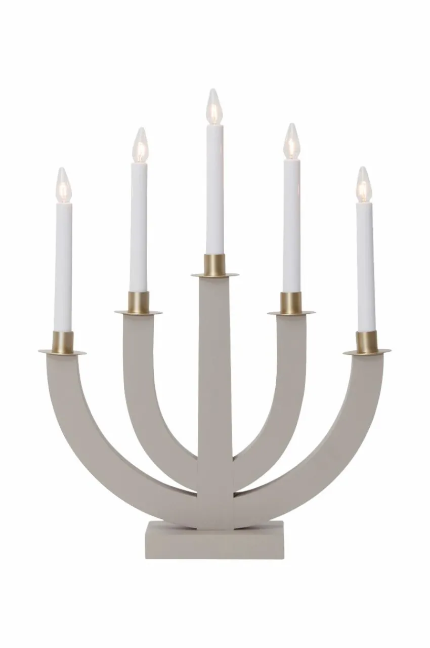 Julbelysning|Jotex Ljusstake Eli Beige