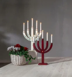 Julbelysning|Jotex Ljusstake Elias Tradition 61 Cm Vit