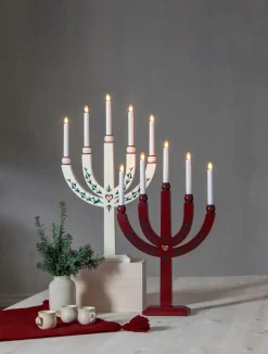Julbelysning|Jotex Ljusstake Elias Tradition 61 Cm Vit