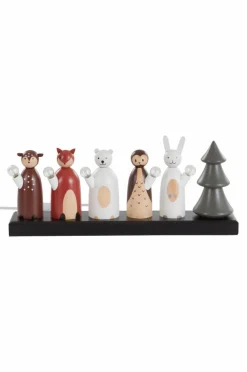 Julbelysning|Jotex Ljusstake Forest Friends 19cm Multi