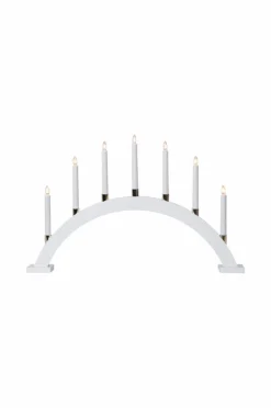 Julbelysning|Jotex Ljusstake Gillian Bow 40 Cm Vit