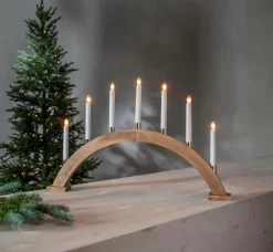 Julbelysning|Jotex Ljusstake Gillian 40cm Brun